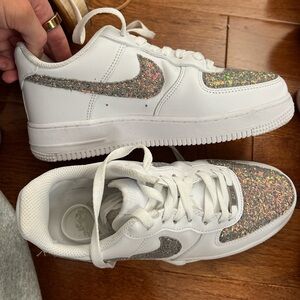 Nike Air Force 1 -glitter custom